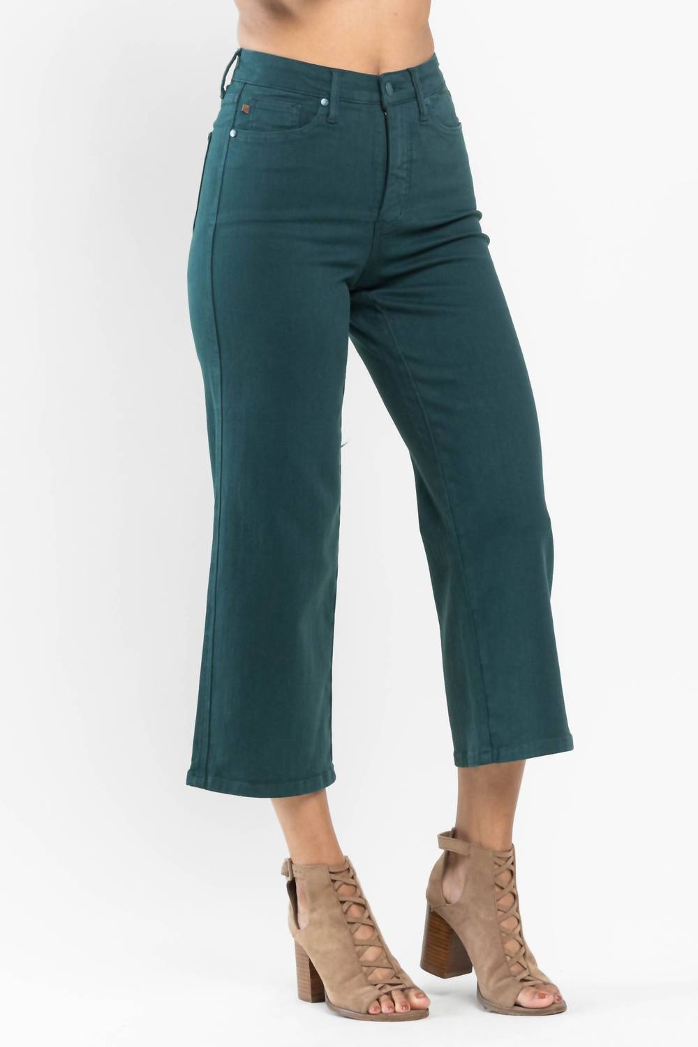 Judy Blue - High Waist Tummy Control Wide Leg Pants
