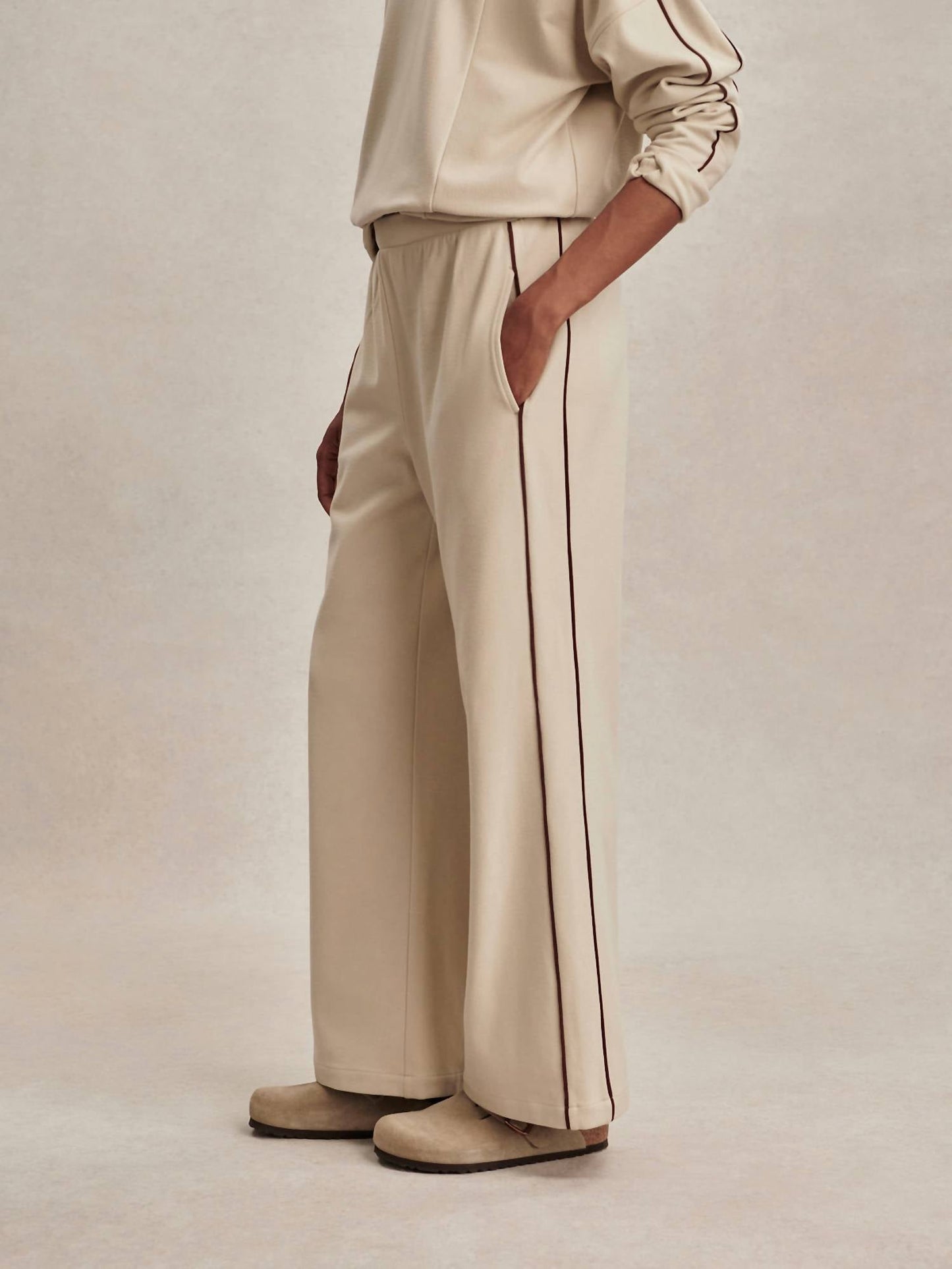 Varley - Brushed Rib Wide Leg Pant