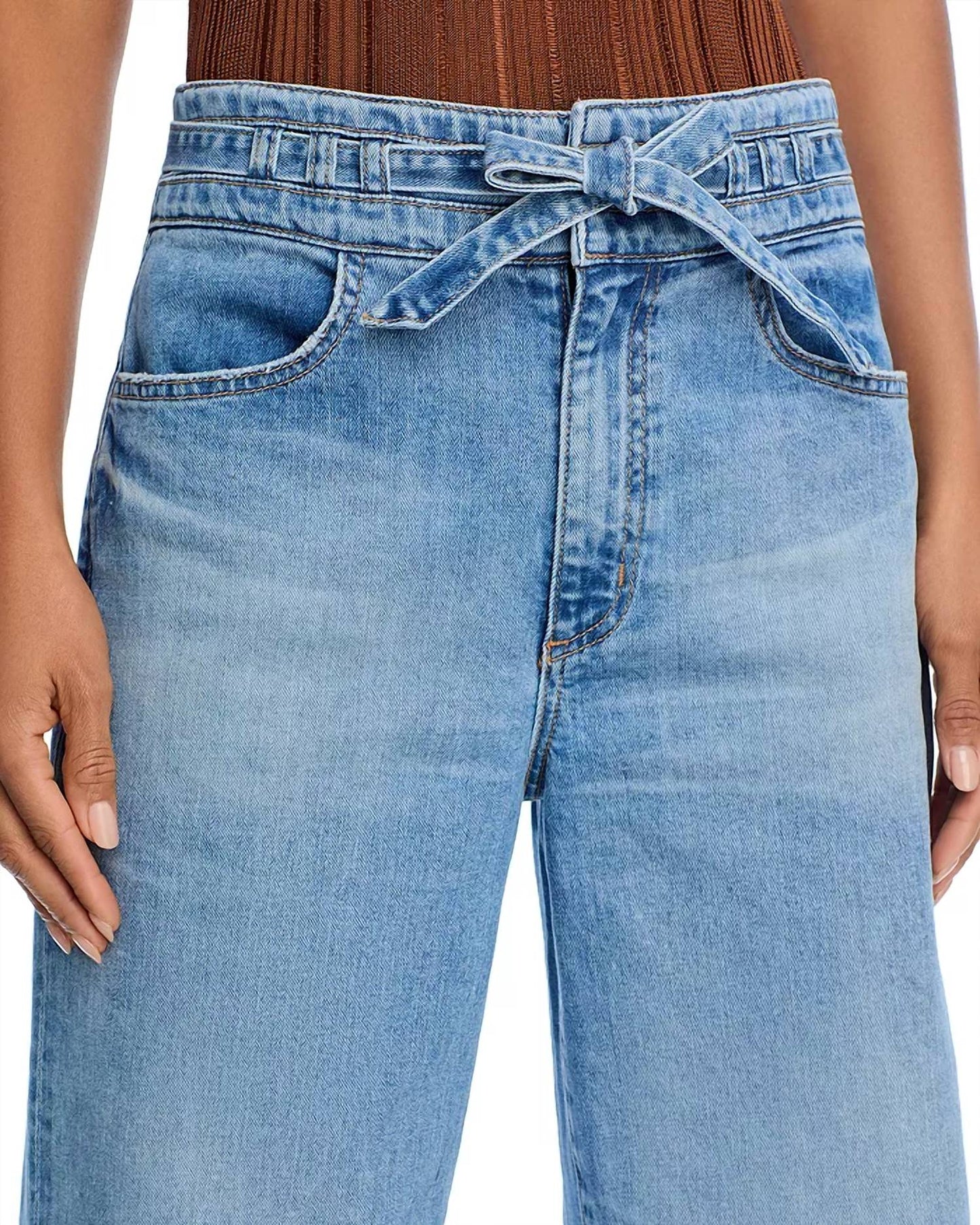 Askk Ny - Rio High Rise Wide Leg Jeans
