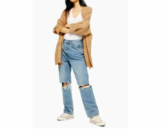 Topshop - Cardigan de malha oversized com frente aberta
