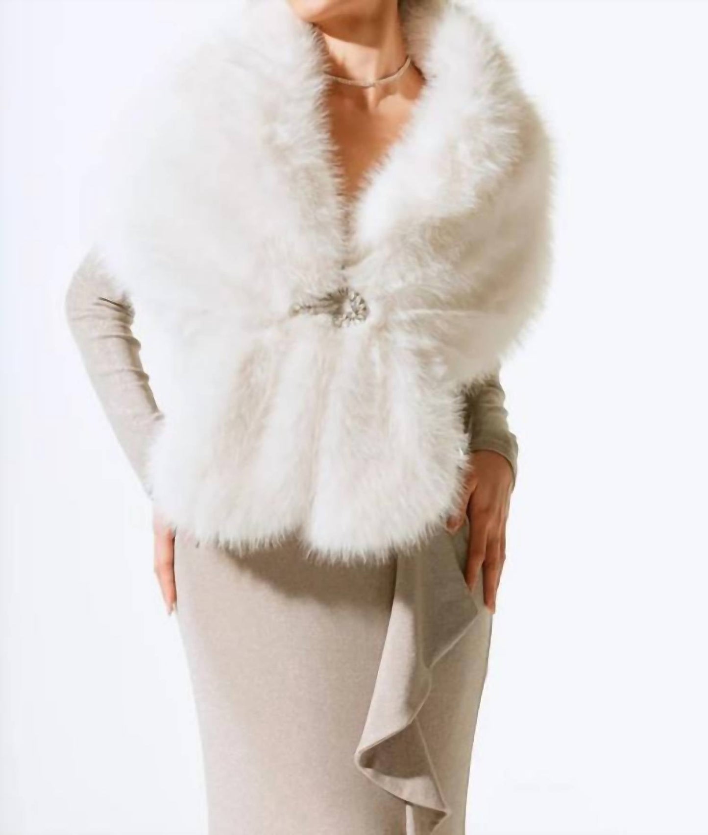 Joseph Ribkoff - Faux Fur Cape 233796