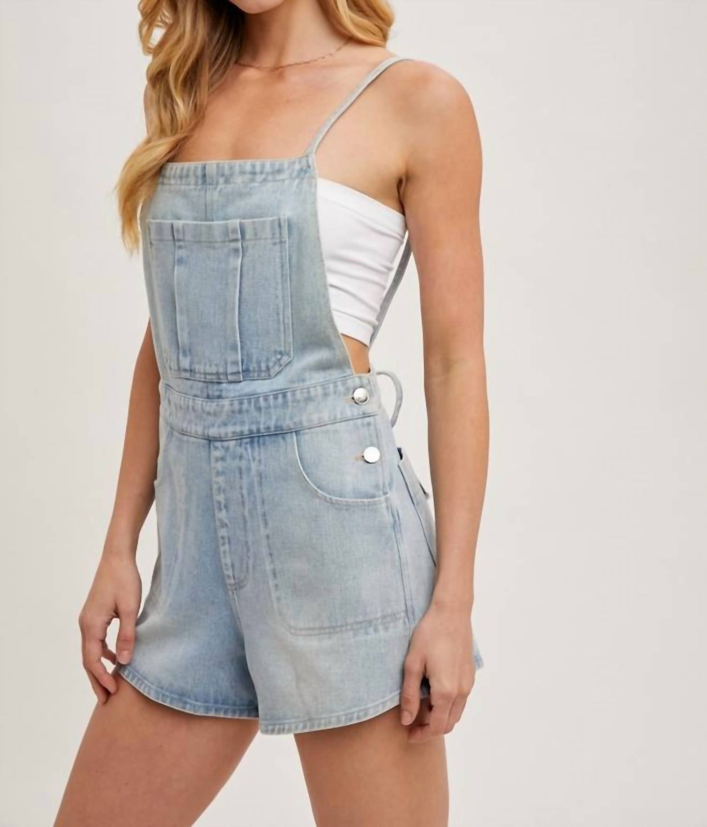Bluivy - Denim Shorts Romper