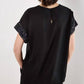 Apricot - Sequin Cuff Chiffon Blouse