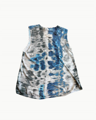 Autumn Cashmere - Blurred Animal Print Distressed Muscle Tee