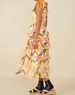 Hayden La - Floral Tiered Skirt Dress
