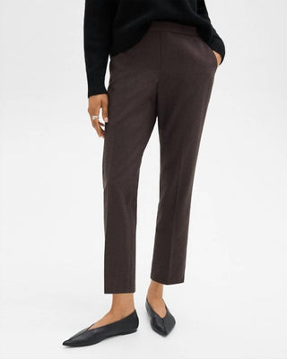 Teoria - Calça Treeca Pull-On em Crepe Admiral