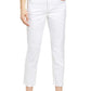 Wit & Wisdom 'Ab'Solution Scallop Hem Straight Leg Jeans in Opw-Optic White  Size 6