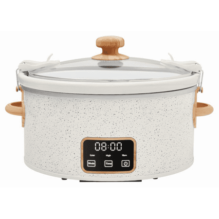 The Pioneer Woman 6 Qt Digital Slow Cooker with Locking Lid  Linen Speckle