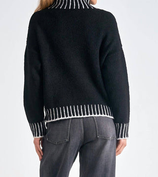 Elan - Stitch Detail Turtleneck Sweater