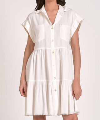 Elan - Vestido curto em camadas