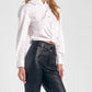 Elan - BUTTON DOWN TWIST FRONT TOP