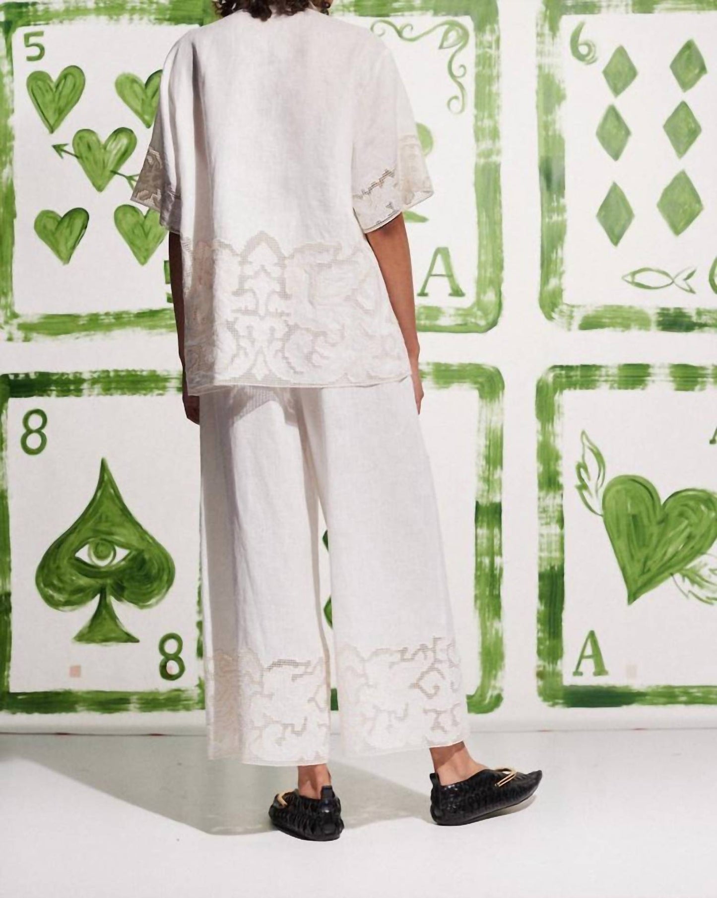 Alemais - Pegasus Embroidered Collared Shirt