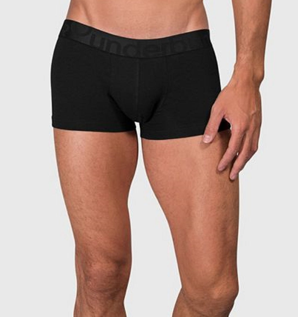 Calção de banho básico masculino Rounderbum, preto, tamanho grande
