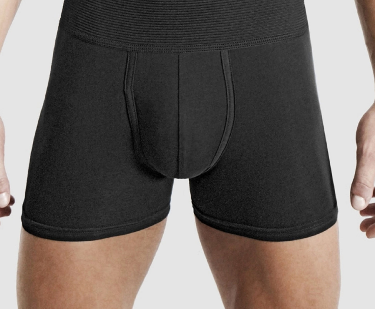 Cueca Boxer Masculina Rounderbum Slim Fit Preta Tamanho Grande