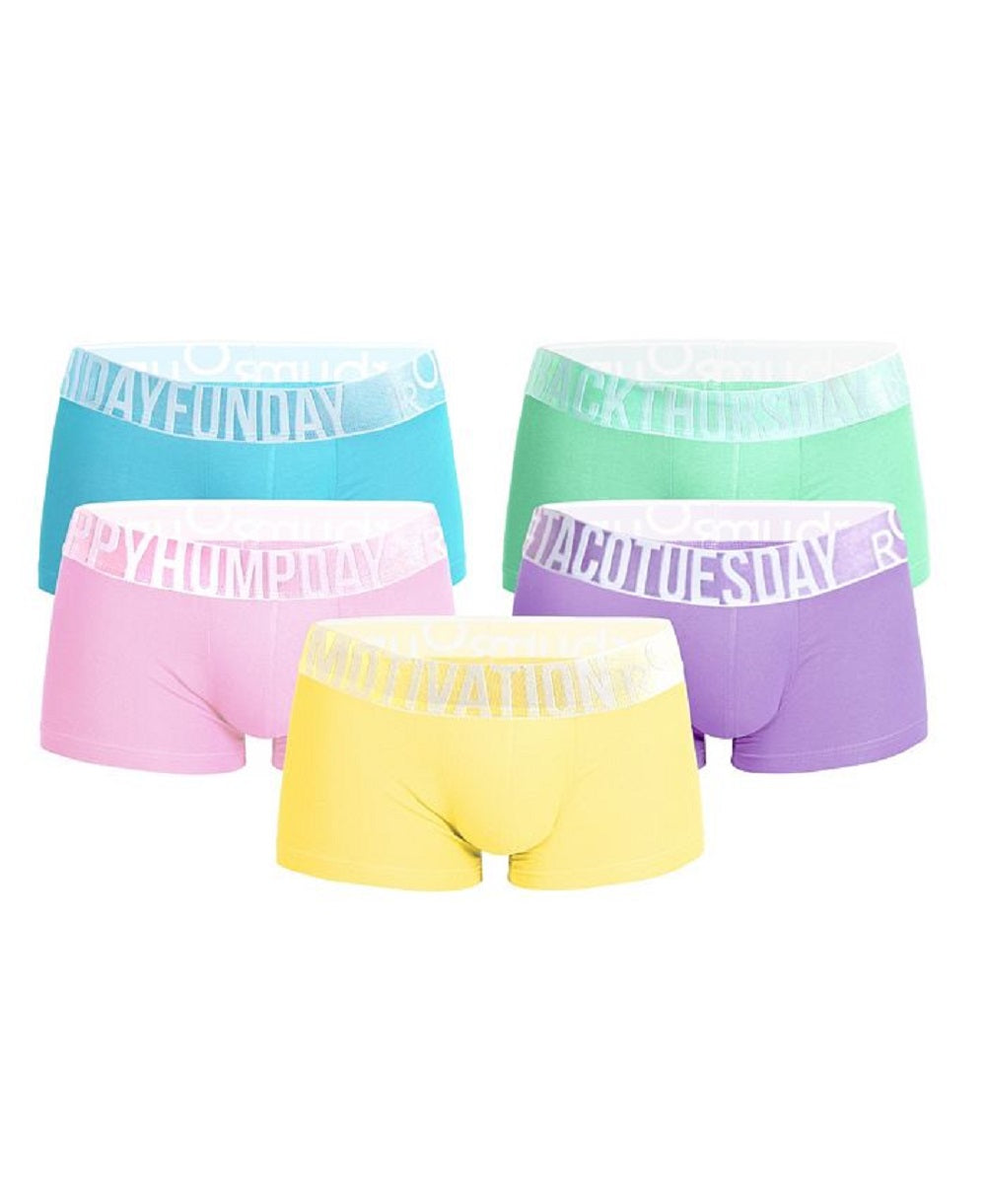 Pacote com 5 Cuecas Rounderbum Sweet Days Lift Masculinas Azul Tamanho M