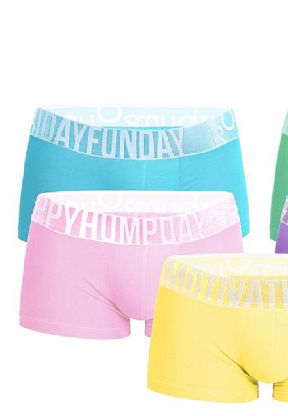 Pacote com 5 Cuecas Rounderbum Sweet Days Lift Masculinas Azul Tamanho M