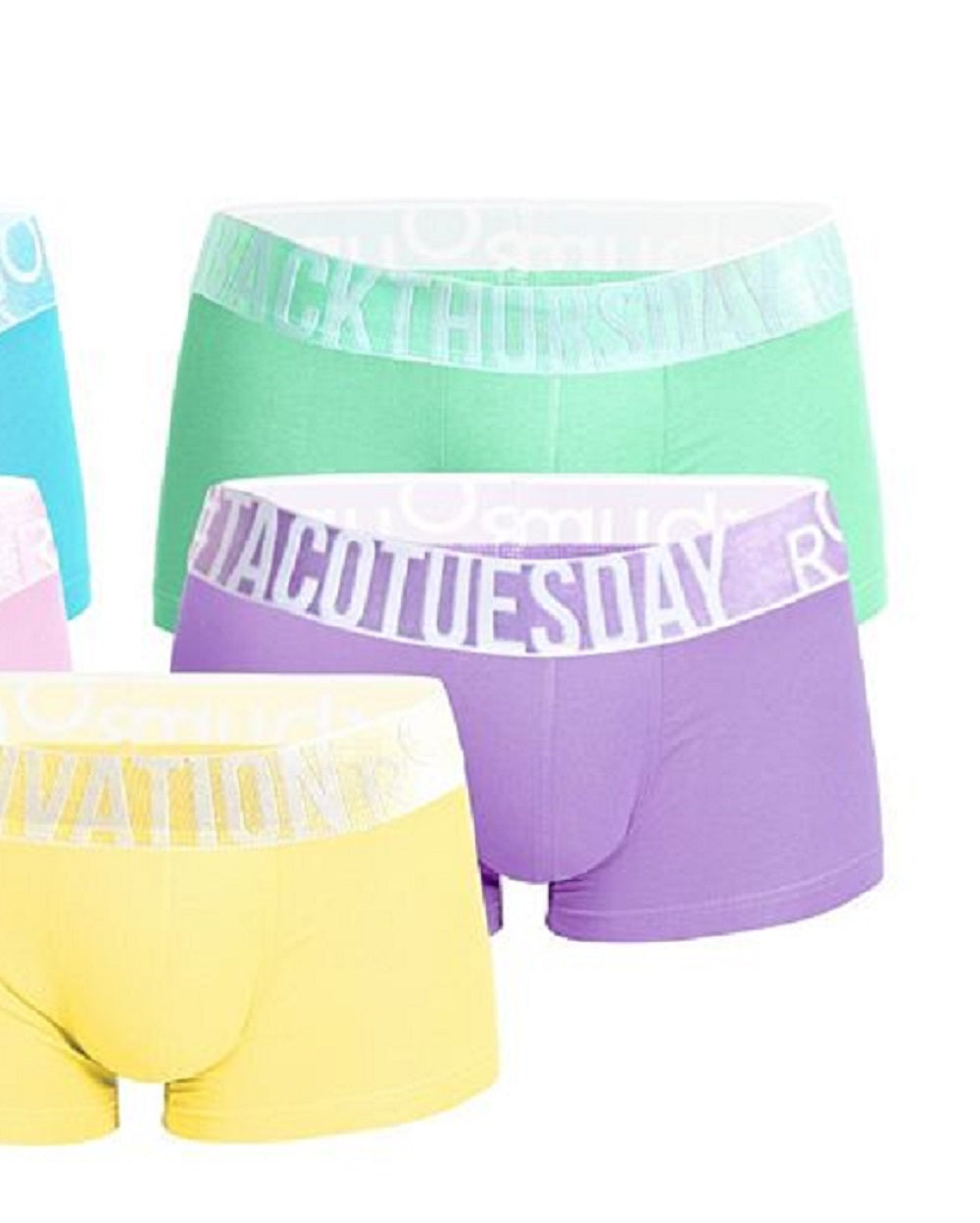 Pacote com 5 Cuecas Rounderbum Sweet Days Lift Masculinas Azul Tamanho M