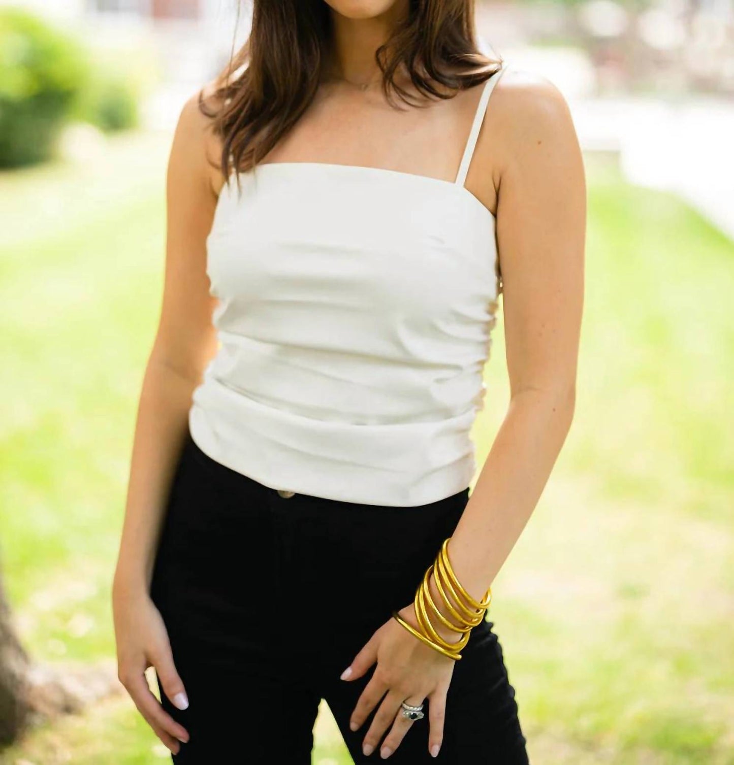 Buddylove - Jolie Vegan Leather Cropped Tank Top