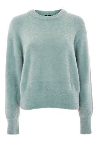 Topshop - Suéter de tricô felpudo com cílios