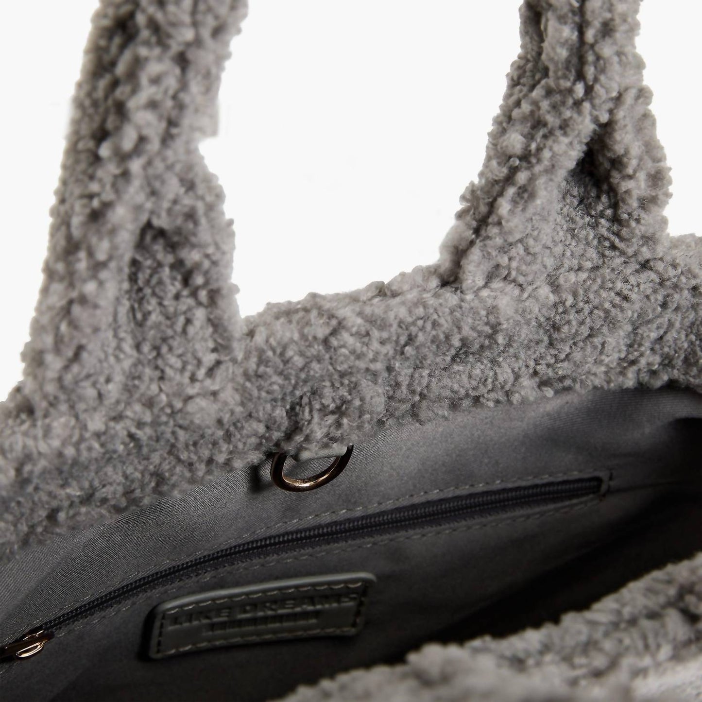 Like Dreams - Women's Demi Faux Fur Sherpa Square Shoulder Bag