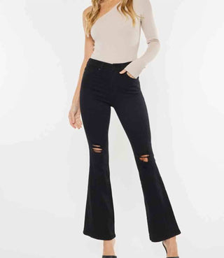 Kancan - Jeans Bootcut Petite de Cintura Alta Crystal