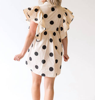 Bibi - Terra Polka Dot Ruffled Dress