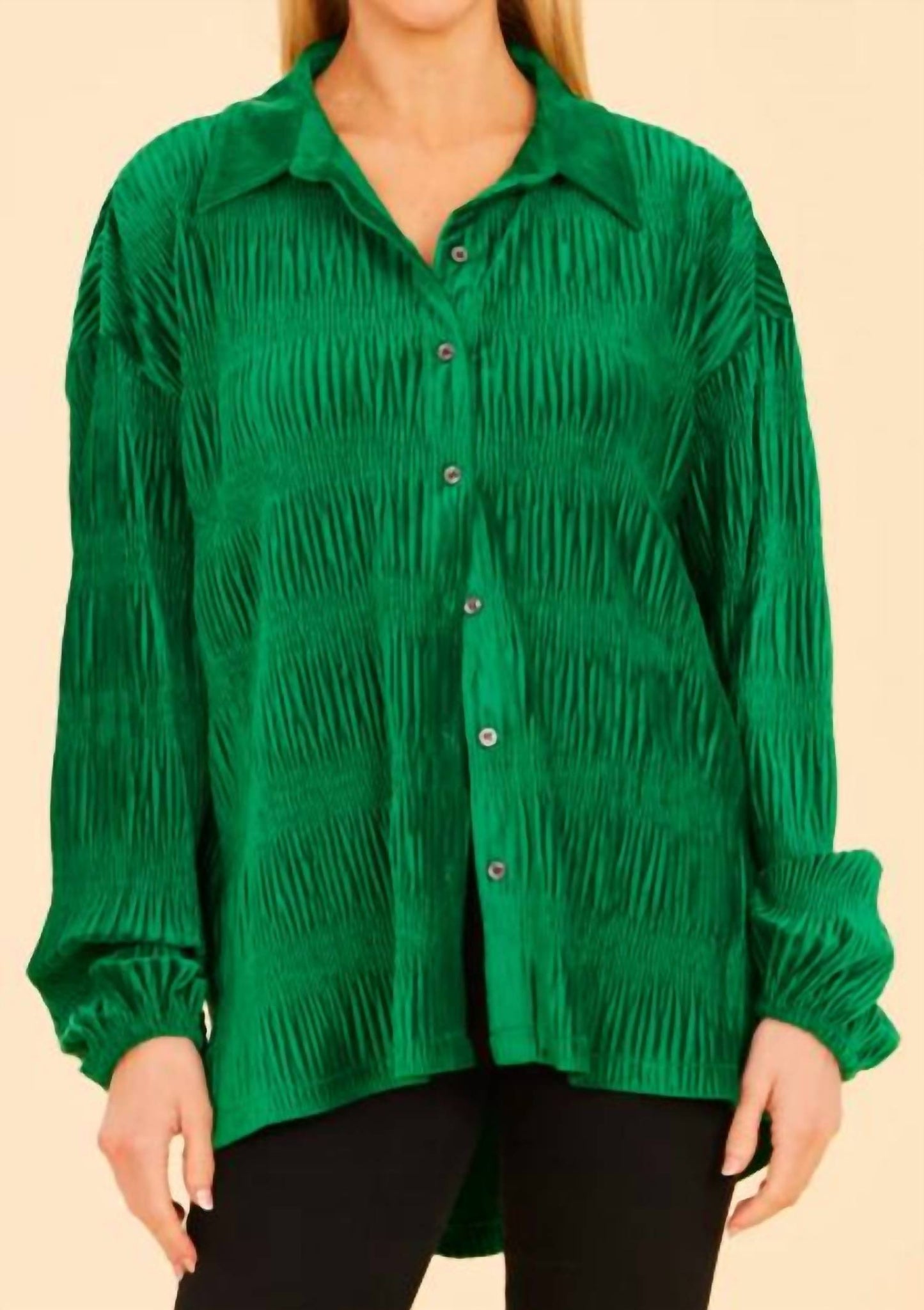 Dolce Cabo - Velvet Long Sleeve Shirt