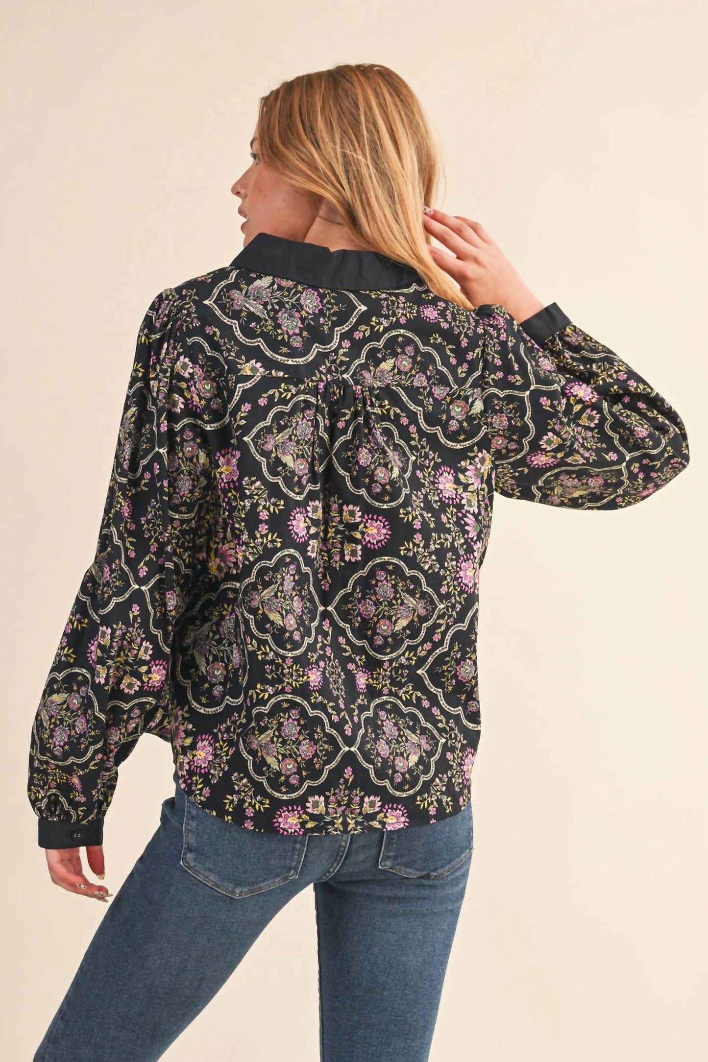 &Merci - Miley Button Up Top