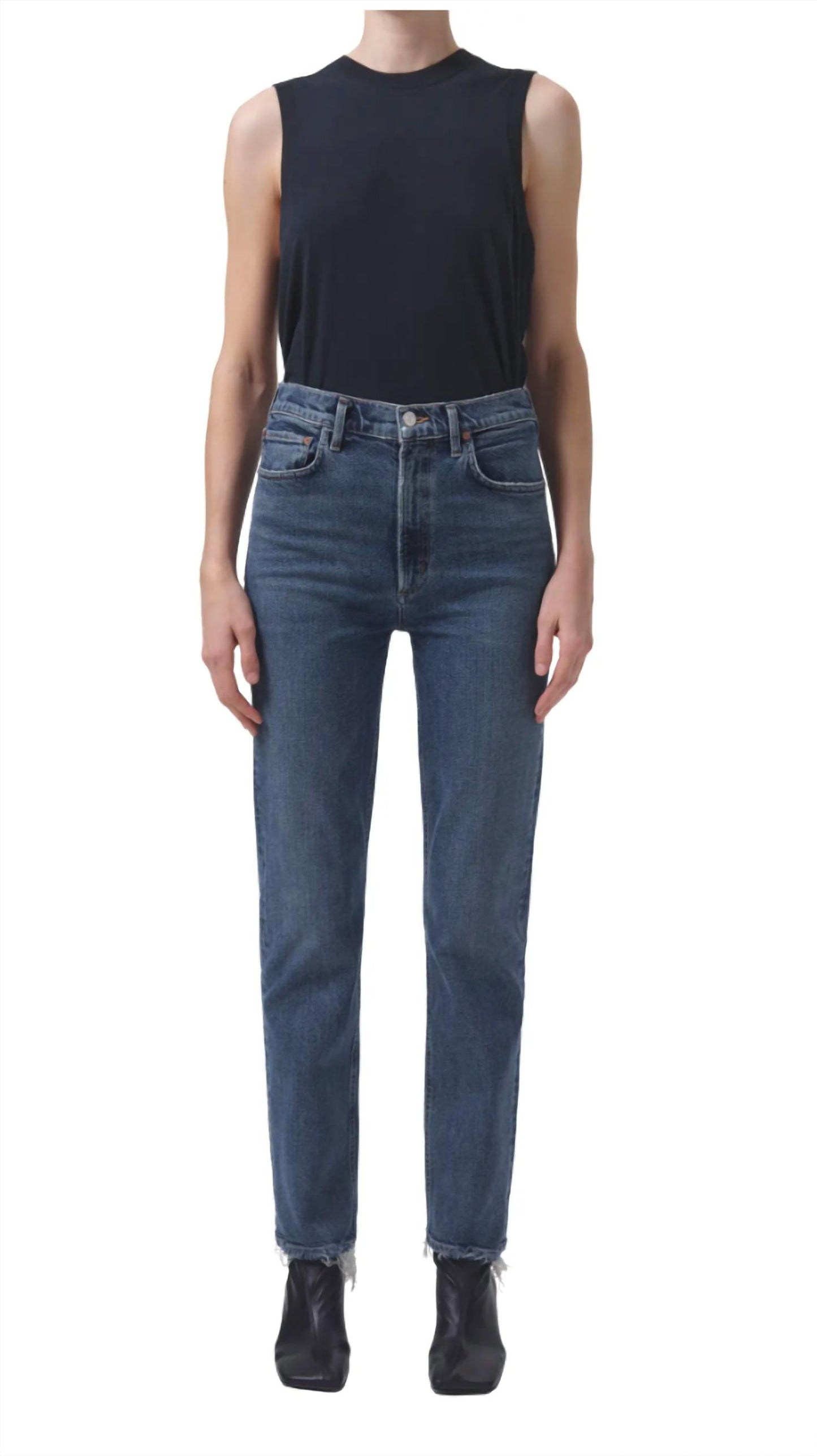 Agolde - High Rise Stovepipe Jeans