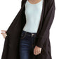 Kensie - Long Sleeve Draped Fleece Knit Jacket With Pockets