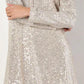 Apricot - Sequin A Line Flare Dress