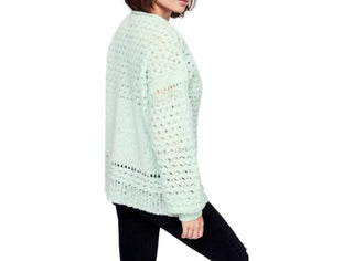 Free People - Suéter de crochê com mistura de lã