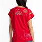 Johnny Was - EASY PANELED V‑NECK TEE LOULIA