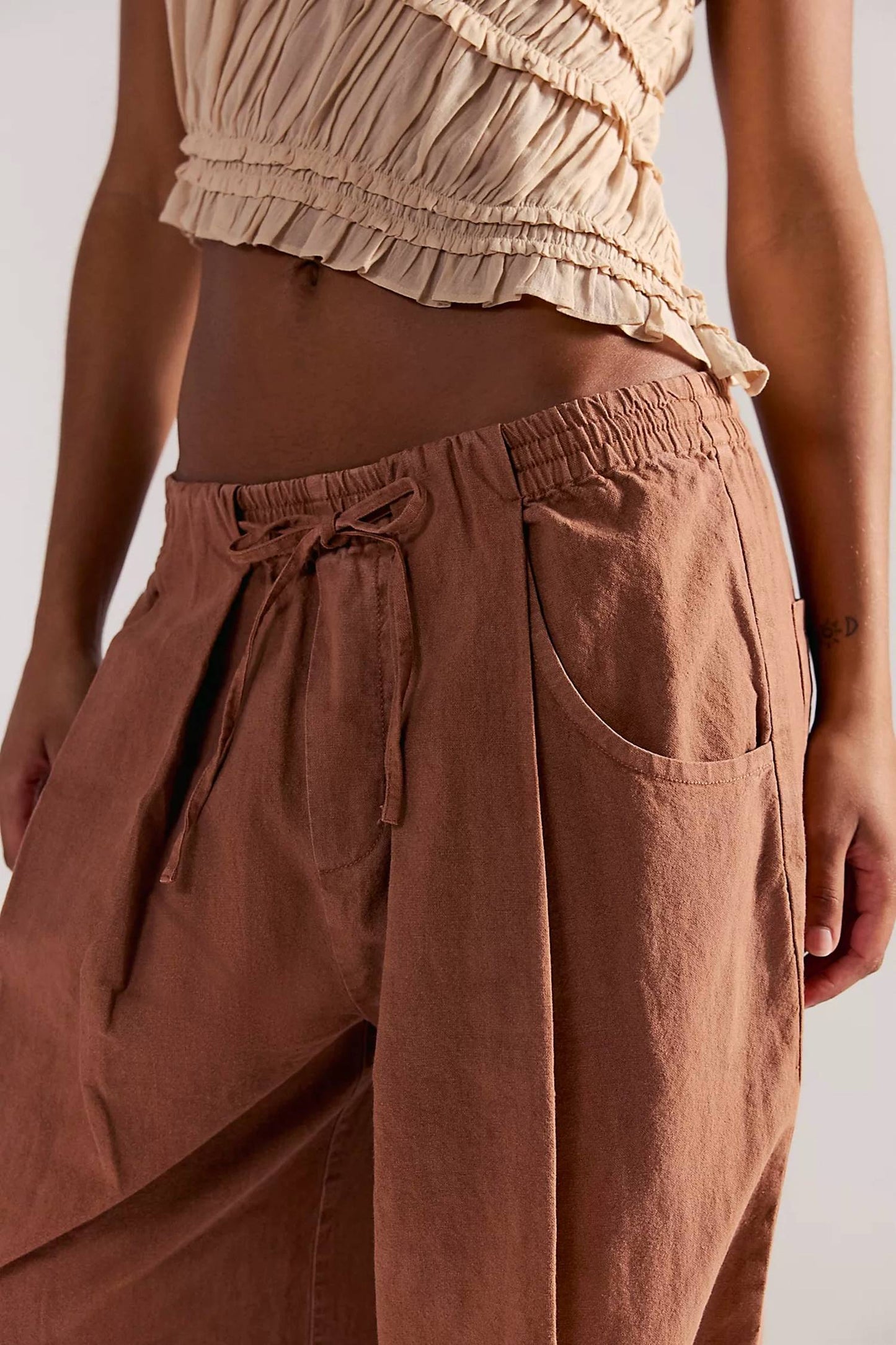 Free People - Chambers Laid Back Linen Pant