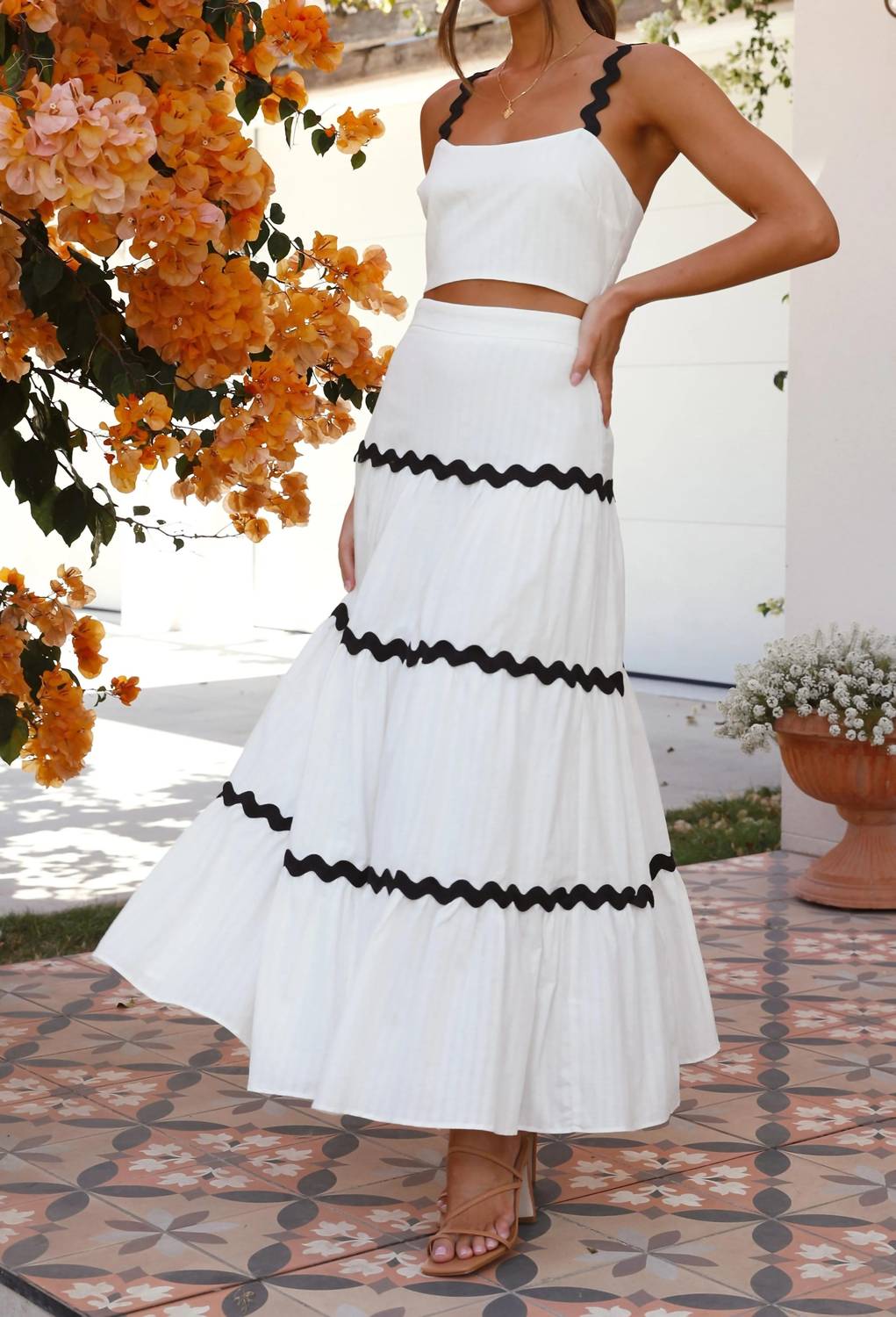 Anna-Kaci - Montecito Top And Maxi Skirt Set
