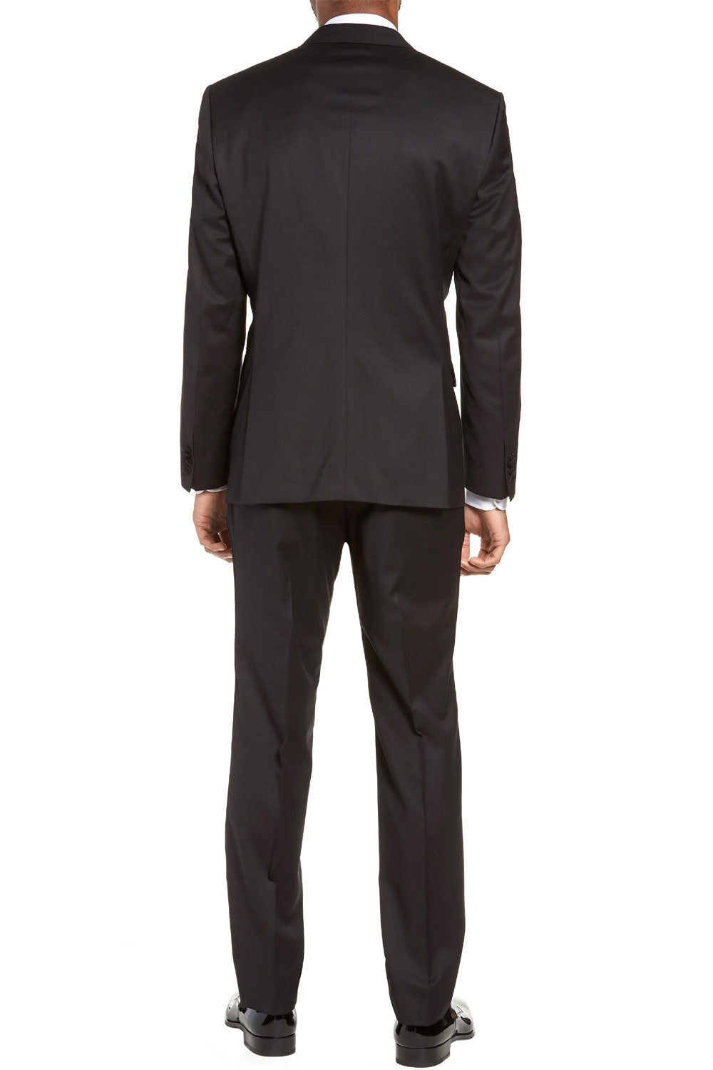 Smoking masculino Hugo Boss Halven Gentry Slim Fit, preto, tamanho 40