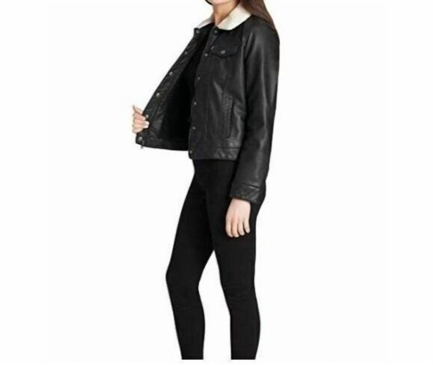 Levi'S - Classic Lined Sherpa Faux Leather Trucker Jacket