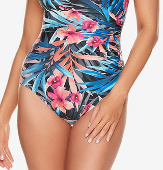 Maiô feminino Miraclesuit Tropica Escape, laranja, tamanho 8