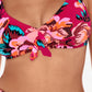 Skinny Dippers Hot House Daisy Mae Bikini Top Maiô Rosa Tamanho Médio