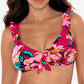 Skinny Dippers Hot House Daisy Mae Bikini Top Maiô Rosa Tamanho Médio