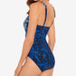 Maiô feminino Miraclesuit Boa Blues Peregrina, azul, tamanho 8