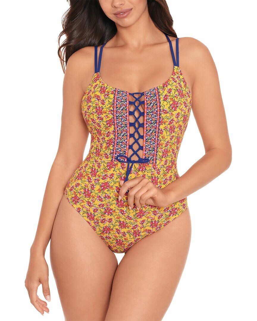 Maiô Skinny Dippers Isabelle Suga Babe Feminino Marrom Tamanho Pequeno