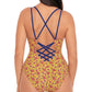 Maiô Skinny Dippers Isabelle Suga Babe Feminino Marrom Tamanho Pequeno