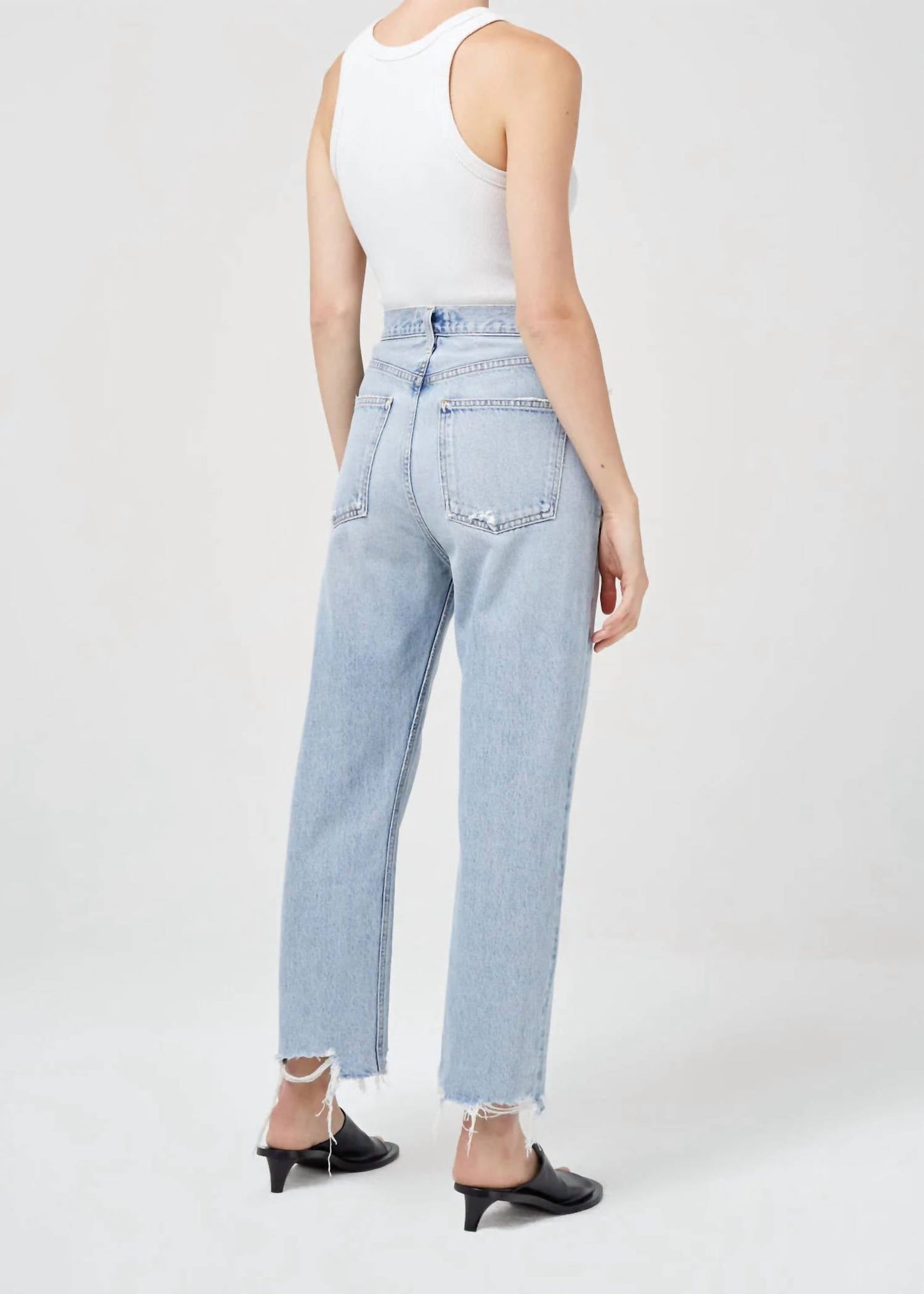 Agolde - 90's Crop Mid Rise Straight Jeans