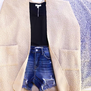 Faça tudo com amor - Cardigan Sherpa com bolsos Vivian Cards