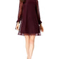 Vestido de veludo com bolinhas Taylor feminino, vermelho, tamanho 14