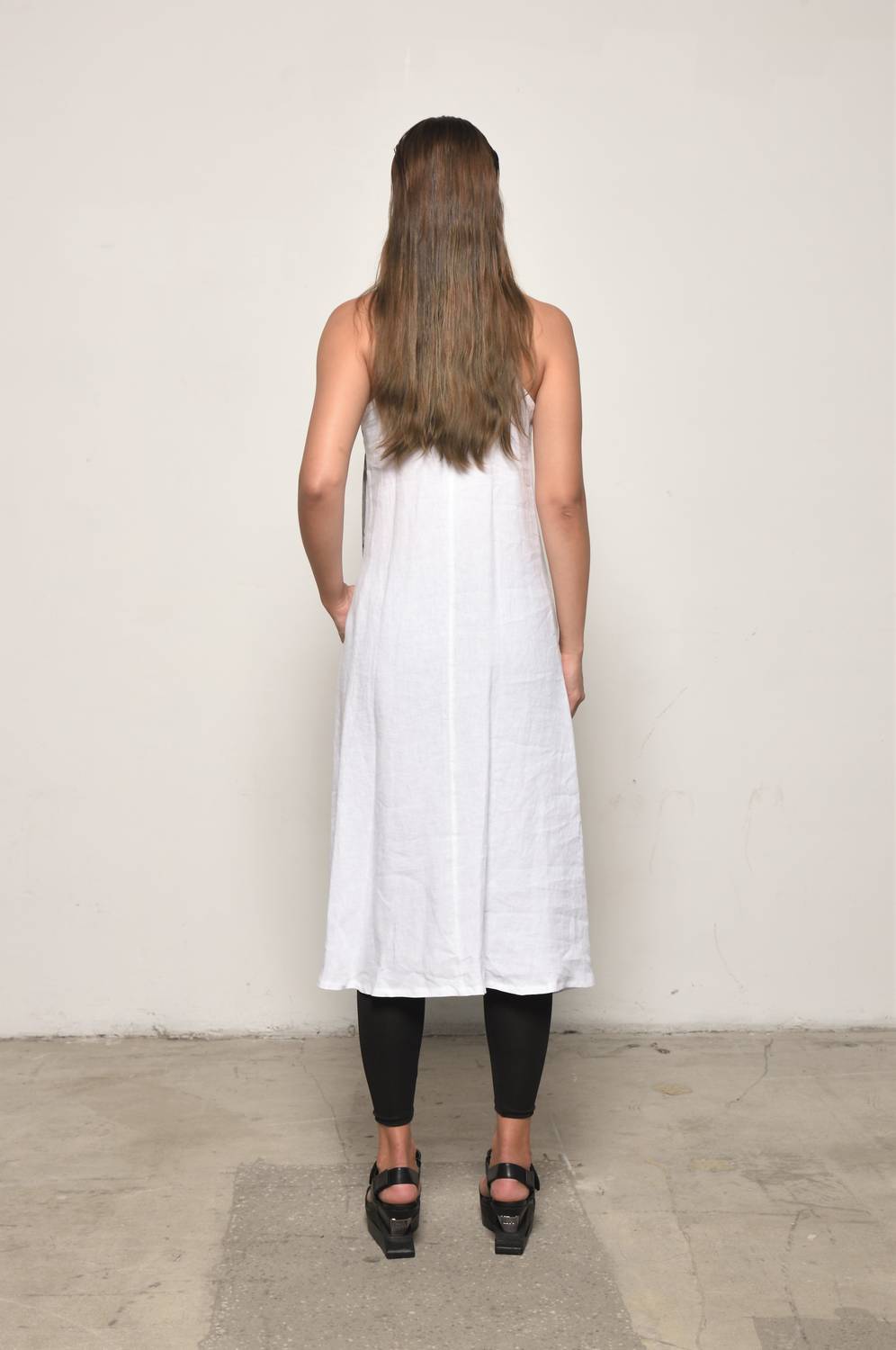Simply Mila - Linen Sleeveless Jumper Dress