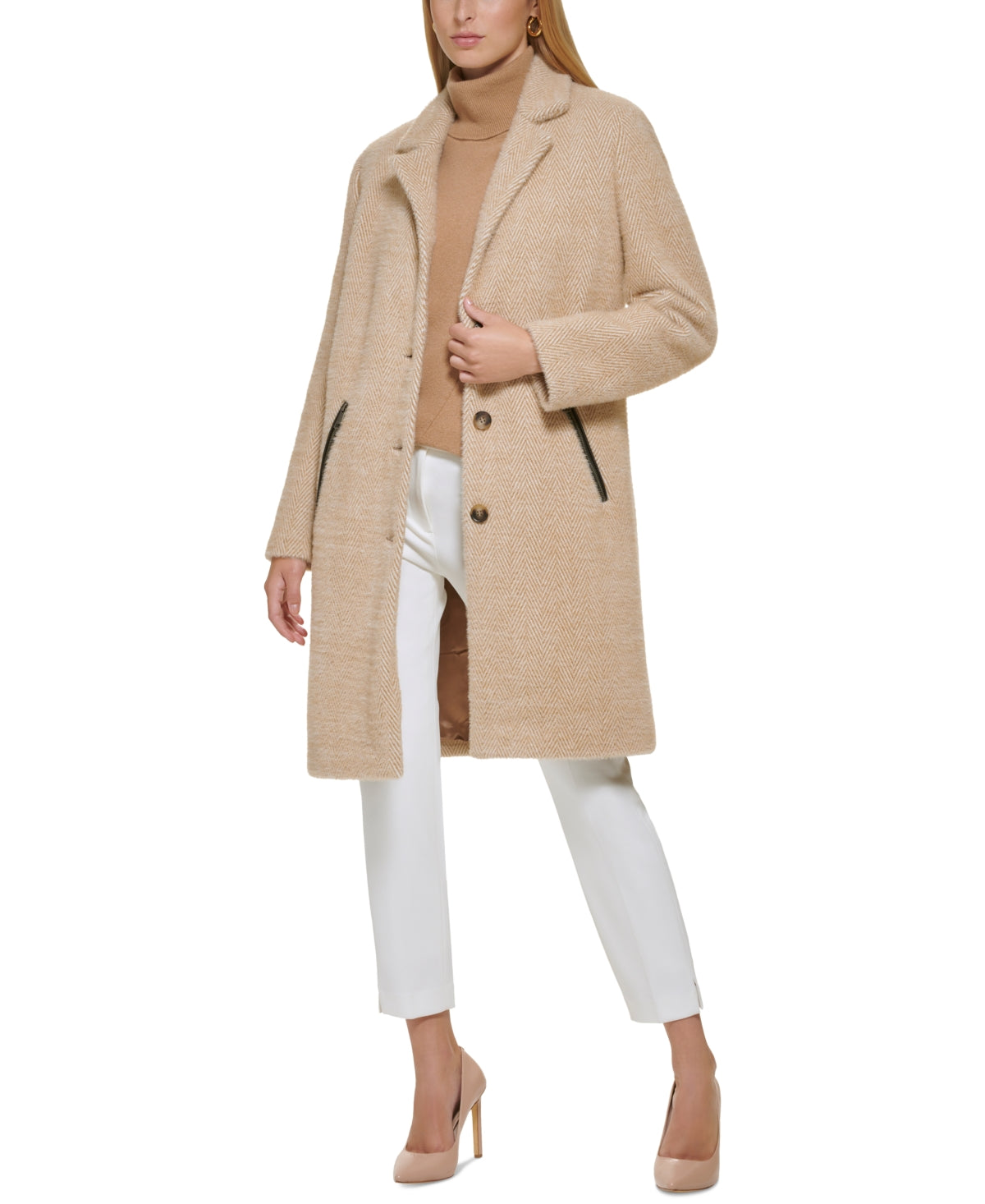 Casaco DKNY Walker Feminino Marrom Tamanho Médio