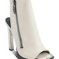 DKNY Malia Square Toe Zip Shooties Feminino Branco Tamanho 8,5