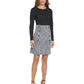Vestido justo de crepe Scuba feminino DKNY cinza tamanho 8